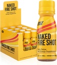 NAKED 영양 벌거 벗은 불발탄 - 자연 에너지 탄, 생강 뿌리, 익지않는 Apple Cider Vinegar, 유기 Ginseng & Ashwagandha, Detox, 에너지 웰빙 탄 - 2.5Oz, 12 팩