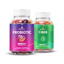 다이제스트 및 Gut 건강, 설탕 무료, Vegan을위한 BeLive 소화 번 Probiotic 및 섬유 구미