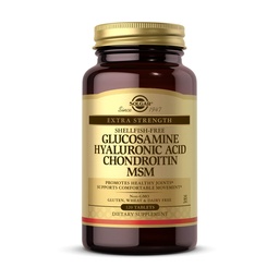 Solgar Glucosamine Hyaluronic 산 Chondroitin MSM의 120의 정제 - 건강한 합동을 지원하십시오 - 동의 & 융통성의 지원 범위 - 여분 힘, Shellfish 자유로운 - 비 GMO, 글루텐 자유로운 - 40의 서빙
