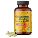 Futurebiotics Glucosamine Chondroitin Turmeric & MSM 진보된 합동 공식, 지원 건강한 합동 & Mobility - 비 GMO, 90의 캡슐