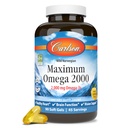 Carlson - 최대 Omega 2000, 2000 mg Omega-3s의 건강한 심장, 뇌 기능 & 시각 지원, 레몬, 90의 연약한 젤