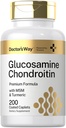 의사의 길 글루코사민 Chondroitin MSM Turmeric | 200 Caplets | 고급 지원단 | Non-GMO, 글루텐 무료 보충