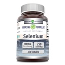 놀라운 포뮬러 셀렌 보충 | 100 Mcg Per 서빙 | 250 정제 | Non-GMO | 글루텐 프리 | 미국