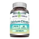 Amazing Formulas 칼슘 Citrate 1000 Mg | 정제 보충 | Non-GMO | 글루텐 프리 | 미국제 (1 팩 | 240 개)