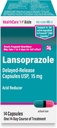 HealthCareAisle Lansoprazole 15 mg - 14 Delayed-Release 캡슐 - 산성 흡진기, 치료 Frequent Heartburn