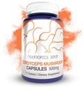 Nootropics Depot Cordyceps 버섯 캡슐 | 500mg | 60 개 | Cordyceps militaris | 전체 과일 바디 버섯 Exract | 건강한 면역 체계 지원
