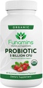 유기농 Probiotic Gummies, 서빙 당 5 억 CFU, 60 개, Vegan, 여성과 어린이를위한 소화 건강 및 면역 방어를 지원합니다. 딸기 풍미