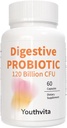Prebiotics를 가진 Probiotics, Gut 건강 & 소화 지원, 여성 & 남자를 위한 Probiotics, 60의 캡슐