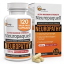 Neuropathy Nerve 통증 지원, 보충교재, B 비타민, L Arginine, 발, 손, 발가락, 120 캡슐, 800mg에 있는 불편을 위한 모든 자연적인 최대 힘 Neuropaquell를 위한 Platinum 건강 알파 Lipoic 산