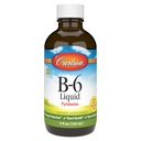 Carlson - B-6 액체, 비타민 B-6, 에너지 생산, 심장 건강, Berry Lemonade 맛, 120 mL (4 Fl Oz)