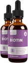 Rejuvica 건강 활동적인 Biotin - 진보된 액체 Biotin 보충교재 - 5000mcg 지원 머리 피부 & 못