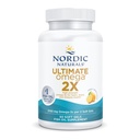 북유럽 자연 궁극적 오메가 2X, 레몬 맛 - 60 소프트 젤 - 2150 mg 오메가 3 - EPA 및 DHA와 높은 순수한 생선 오일 - 뇌 및 심장 건강 증진 - Non-GMO - 30 서빙