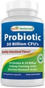 최고의 Naturals Probiotic 10 Strains & 30 억 CFU Intestinal Flora, 120 Veggie 캡슐 - 선반 안정 프로 바이오 틱 (4146365)
