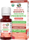 MaryRuth Organics USDA Organic Womens Probiotic Liquid Drops for Digestive Health | 여성용 대상 지원 | 4개의 프로바이오틱 혼합 | 여성용 웰빙 | 낙농장 무료 | 30개