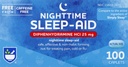 Rite Aid Nighttime Sleep Aid Diphenhydramine HCI 25 mg, 100 Mini Caplets | 수면 보충을 형성하는 비하 비트 | Insomnia에 대한 최고의 수면 보조 | Insomnia Relief and Anxiety Relief Items 천연 수면 보조