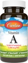 Carlson - 비타민 A Solubilized, 10000 IU (3000 mcg RAE), 수용성, 시각 건강, 250 Softgels