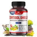 CORTISOL 방패 9에서 1 -Magnesium + Ashwagandha Phosphatidylserine, L-Theanine, St. John's Wort, Rhodiola Rosea - Relaxation Support, 호르몬 균형 - 미국 Made (180 Count)