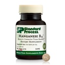 Standard Process Manganese B12 - Bone & Connective Tissue Health 지원 - Hemoglobin Formation Support - 글루텐 - 무료, 비 건조기 및 비 부품 - 90 정제 (90 서빙)