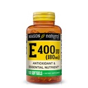 MASON NATURAL 비타민 E 180 mg (400 IU) - 산화 방지제와 정유성, 건강한 면역 체계, 피부 및 눈, 전체적인 몸 보충교재, 100 Softgels
