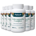 패턴 웰니스 Ashwagandha Complex for Men & Women - KSM-66 & Black Pepper Extract - 전체 바디 & 하트 건강 - 스트레스 및 무드 지원 - 비 GMO - 360 Vegan 캡슐