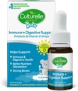 Culturelle Baby Probiotic + 비타민 D 성장 및 위협 드롭, 0.30 온스, 유아 Probiotics 보충, 건강 개발 지원