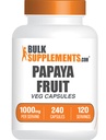 BulkSupplements.com Papaya 과일 추출물 캡슐 - Carica Papaya, Herbal Supplement - 글루텐 무료, 1000mg, 서빙 당 2 캡슐, 240 개 (팩 1)