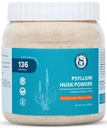 Psyllium Husk Powder 1.5lb | Easy Mixing Dietary Fiber | Digestive System | Finely Ground Powder | 글루텐 프리 베이킹에 이상적입니다 | Non-GMO