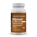 HerbsForever Bijasar(인도 Kino Tree, Malabar Kino)-Extra Strength(10:1) Extract,Equiv.to 4800mg Bark Powder Per 서빙-Liver Support & Detox Blood Sugar & 순수성|10% Tannins|60 Veg Capsules|800mg