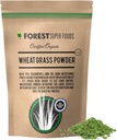 Forest Super Foods Organic Australian Grown Young Wheat Grass Powder 500g (60 일 공급) | 프리미엄 품질 + 글루텐 무료 | 비타민 및 Chlorophyll에서 높은
