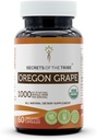 Tribe Oregon 포도 USDA 유기 캡슐의 비밀 | 인증 유기농 채식 캡슐, 초본 다이어트 보충 | Mahonia aquifolium 건조 뿌리 (60 개)