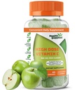 Sour Apple 맛 비타민 C Gummies 메가 복용량 - 1050 mg 비타민 C - 부스트 면역 시스템 및 지원 심장 건강 - 훌륭한 타스팅과 삼키기 쉬운