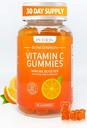 파이썬 비타민 C + Immunity 및 Lung 건강을위한 Echinacea 보충, Collagen 생산 지원, 피부 Hydration, Immunity 및 건강, 성인 및 어린이 60 Vegan Gummy Chews - 1 개월 공급