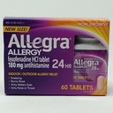 Allegra 알레르기 약물 60 조사