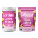 Ultima Replenisher Electrolyte Powder Drink Mix 번들 – Sugar Free – Pink Lemonade, 90 서빙 용기 및 20 Stickpack – 6 Electrolytes 및 Mineral – Keto Friendly, Vegan, Non-GMO