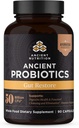 Ginger와 Fenugreek를 가진 고대 영양 Probiotics, Gut Restore 90ct는, 소화 기능, Diarrhea, 변비, 가스를 감소시키고, Superfoods 혼합, 50억 CFUs*/Serving를 지원합니다