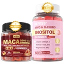 NEVISS Sugar Free 1Pack Maca Root Filled Gummies & 2Pack Myo-Inositol & D-Chiro Inositol Gummies를 준비하십시오.