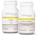 Active B-Complex, 60 캡슐 및 CoQ10 (100mg), 60 Softgels와 통합 치료 번들 - 에너지 대사를 지원하는 Active B-Complex * - CoQ10 지원 심장 건강 *