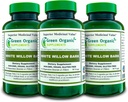 화이트 윌로우 벌크 캡슐 | 710mg | 90 Veg Caps Pain Relief - 화이트 윌로우 벌크 추출물 | Vegan, Non GMO & 글루텐 프리 | 항염증제 | 조인트 기능 지원(패키지 3)