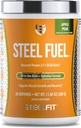 SteelFit Steel Fuel 5g BCAAs Amino Acids Powder for Intra-Workout to Accelerate Muscle Growth & Enhanced Endurance - 30 Apple Pear의 서빙 - 전해질 및 회복을위한 BCAA 보충제 분말