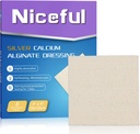은 칼슘 부상 드레싱 4X4, HSA FSA Eligible, 높게 흡수성 Ag는 칼슘 Alginate 부상 드레싱 패드 연약한, 5 PC