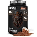 Birdman Falcon 성능 Vegan Protein Powder, 31g Protein, 5g Creatine, 5g BCAA, Probiotics, Electrolytes, Pre Workout, Low Carb, Sugar Free & Dairy Free, Plant Based Chocolate Protein -19 서빙
