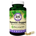 Silver Lining Herbs Thyroid Support for Dogs – 건강한 갑상선 기능, 호흡 및 무게를 유지하는 데 도움이되는 천연 초본 보충 – 90 캡슐