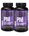 Jacked Factory Lean PM Night Time Fat Burner, 수면 보조 보충교재, & 남자와 여자를 위한 Appetite 억제 - 180 자극제 자유로운 Veggie 체중 감소 다이어트 알약