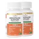 Menopause는 여성 Menopause Probiotics 기복, 비타민 D3 & B6를 위한 보충 교재, 까만 Cohosh, Collagen를 가진 뜨거운 섬광, 밤 땀, bloating & Gut 건강을 지원합니다 | 180의 Veggie 모자