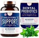 WINDSOR BOTANICALS Cholesterol 지원 보충교재와 신선한 호흡 뭉치를 위한 치과 Probiotics