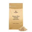 PURE ORIGINAL INGREDIENTS 브라운 쌀 채식 단백질 분말 (1 lb) Sprouted 브라운 쌀, 글루텐 무료, 쉐이크 및 스무디