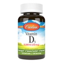 Carlson - 비타민 D3, 10000 IU (250 mcg), 비타민 D 보충교재, 뼈 & 면역 지원, 비타민 D3 Softgels, 심장 건강, 글루텐 자유로운 비타민 D 캡슐, 120 Softgels