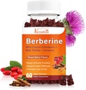 1500mg Berberine Gummies, Ceylon Cinnamon Gummies, Turmeric, Magnesium, Sugar Free, Non-GMO, Gluten-Free - 혼합 Berry 맛 60 구미