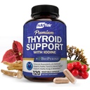 NutriFlair Thyroid Support Complex, 120 캡슐 - Iodine, Black Pepper, Ashwagandha, Vitamin B12 - 여성과 남성을위한 Thyroid 보충