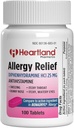 Diphenhydramine HCI | Diphenhydramine 알레르기 완화 | 항히스타민 Diphenhydramine 25 mg 정제 | 100 개